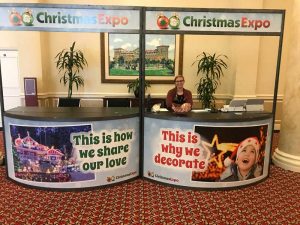 Christmas Expo registration desk